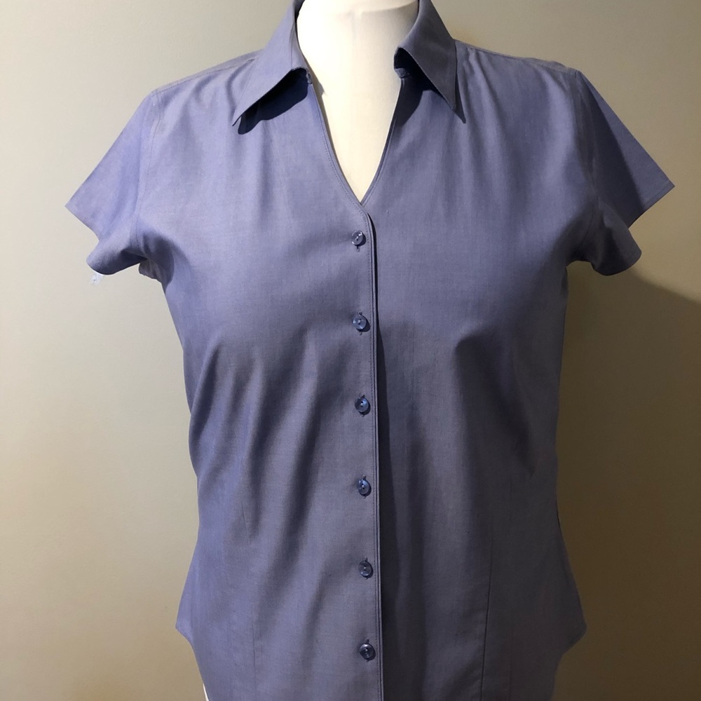 Blue No-Iron Shirt Size Large